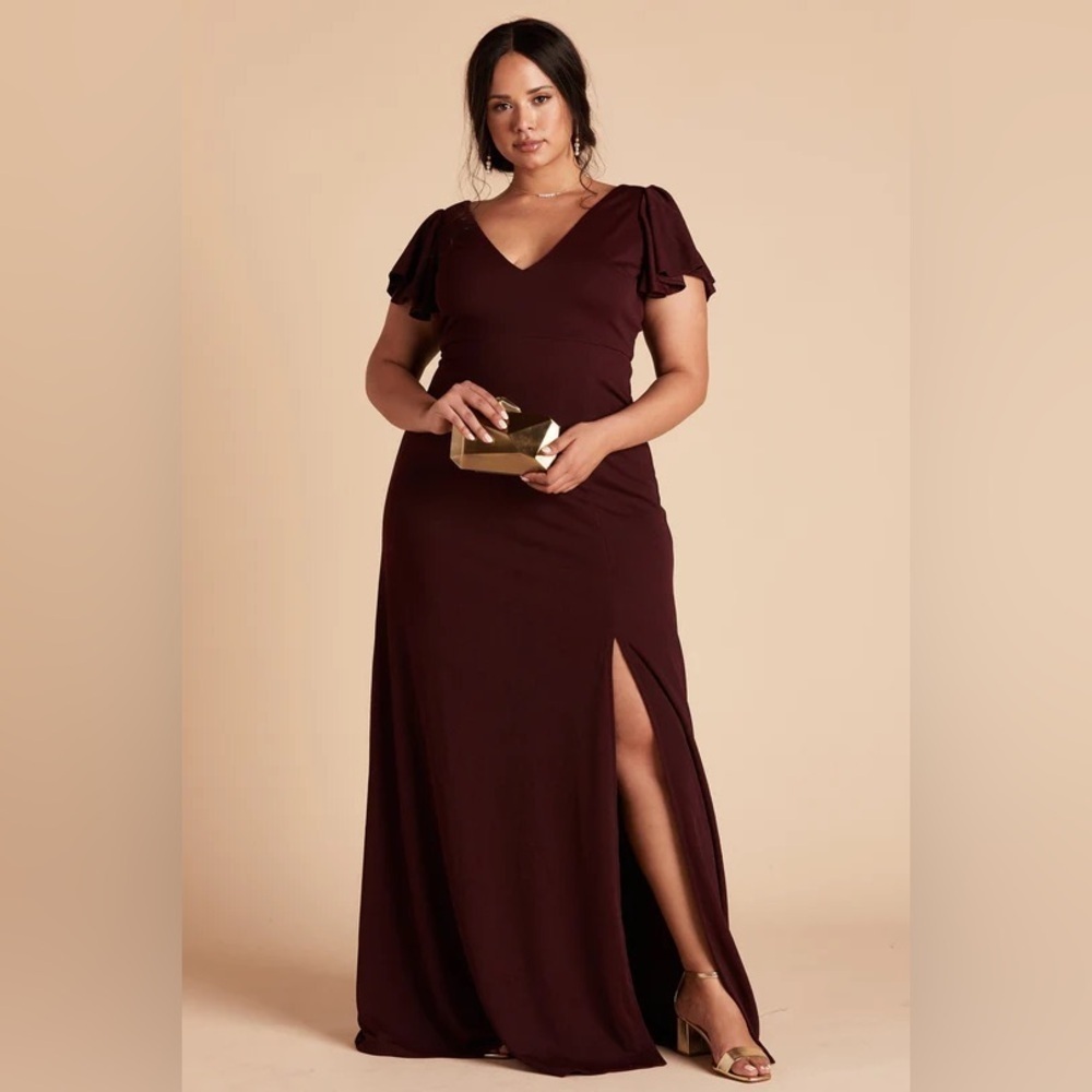 Birdy grey HANNAH DRESS crepe CABERNET xl